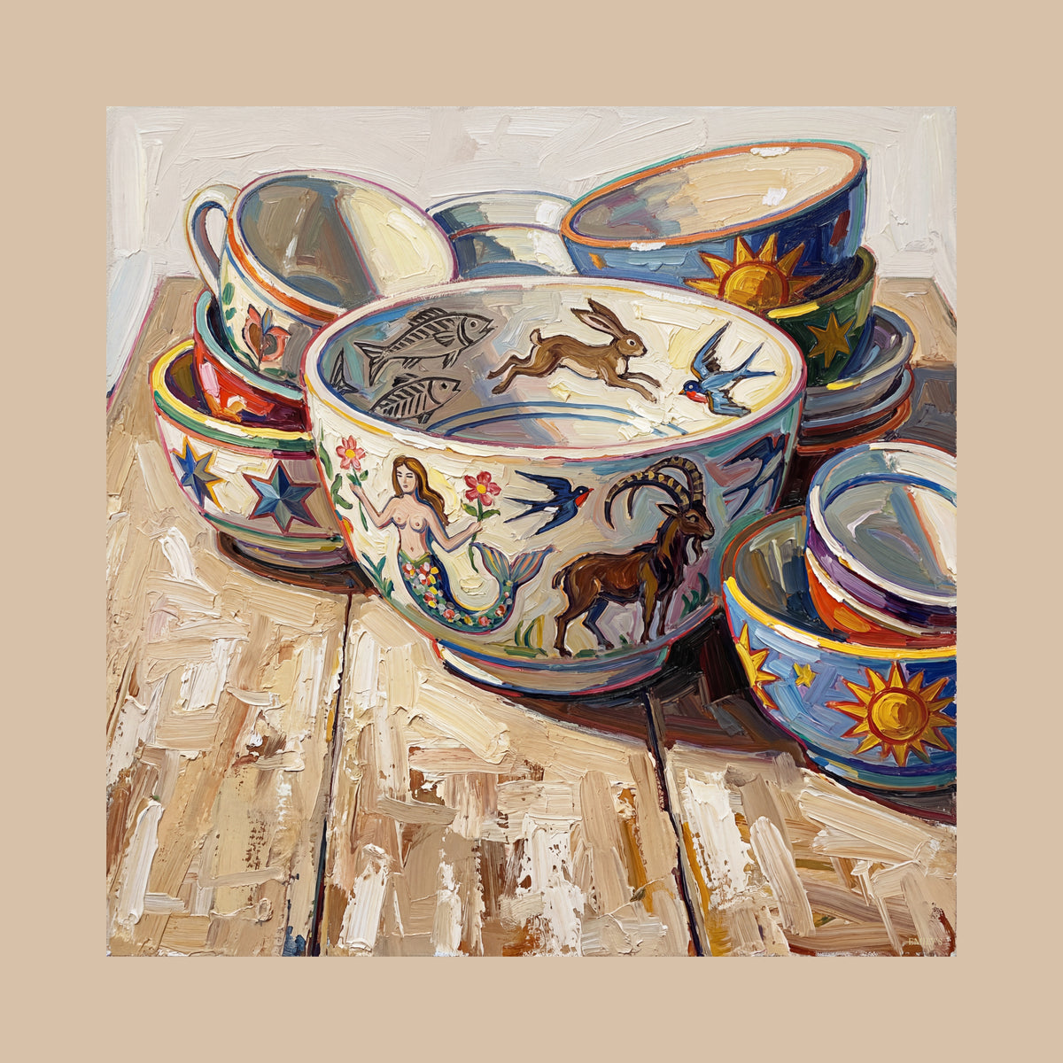 450. ENGADIN SGRAFITTO BOWL STORIES Mikrofaser Putztuch