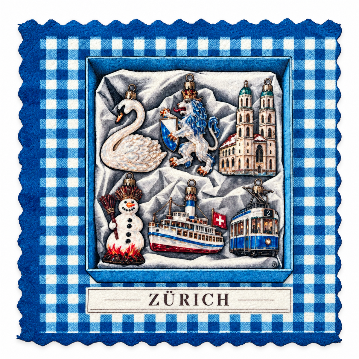 794. ZÜRICH CHRISTMAS TREASURES – Microfaser Putztuch