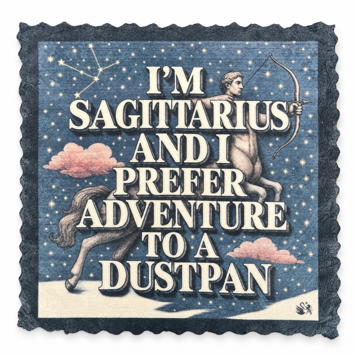 692. SAGITTARIUS ATTITUDE – ZODIAC SIGNS – Microfaser Putztuch