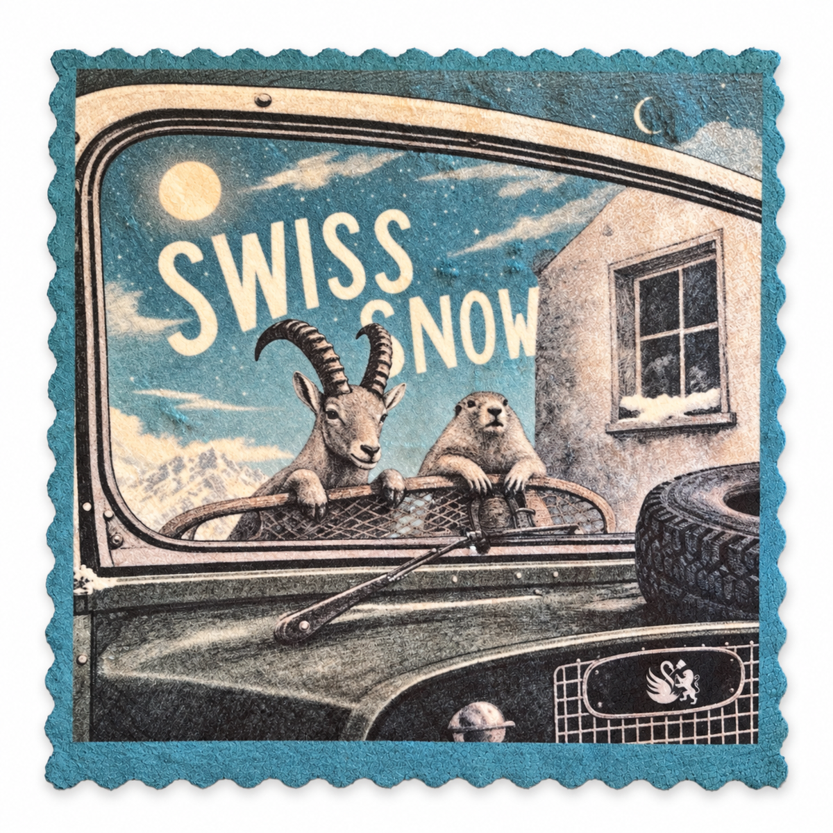 718. SWISS SNOW ADVENTURE – Microfaser Putztuch