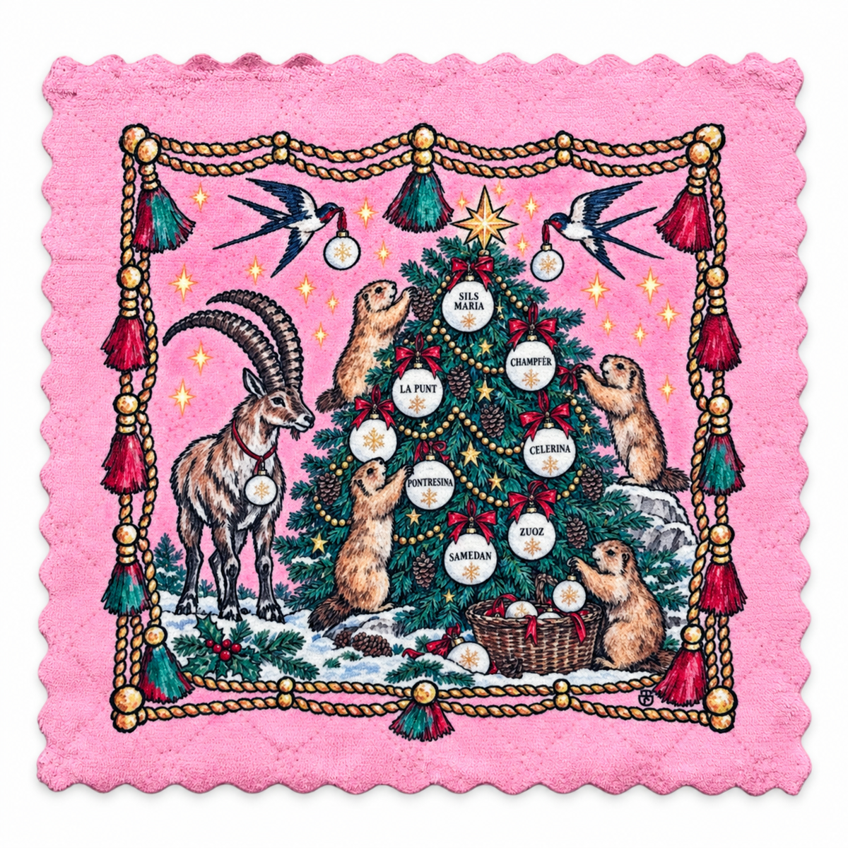 801. ENGADIN CHRISTMAS FRIENDS – Microfaser Putztuch