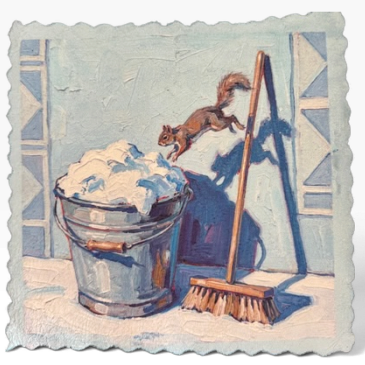 271. CLEANING SQUIRREL SGRAFFITO