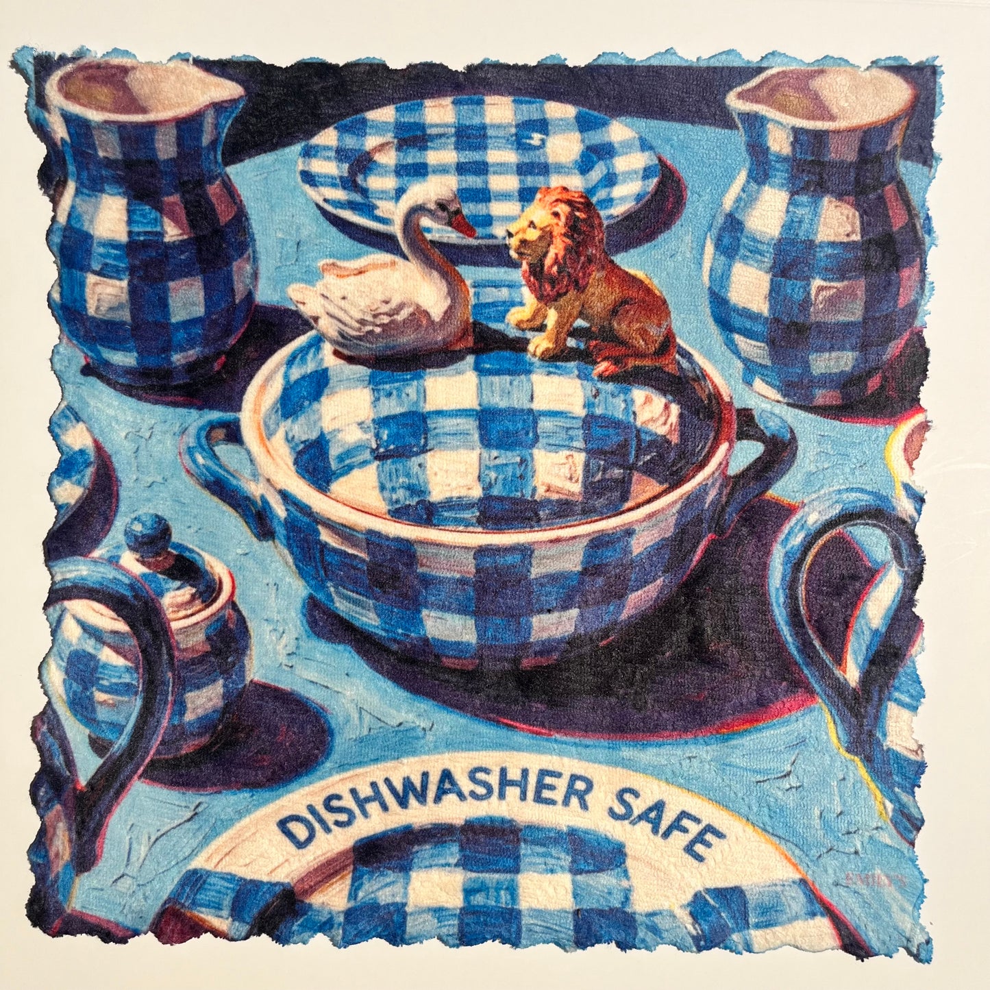 Blue Gingham Classics – Mikrofaser Reinigungstuch