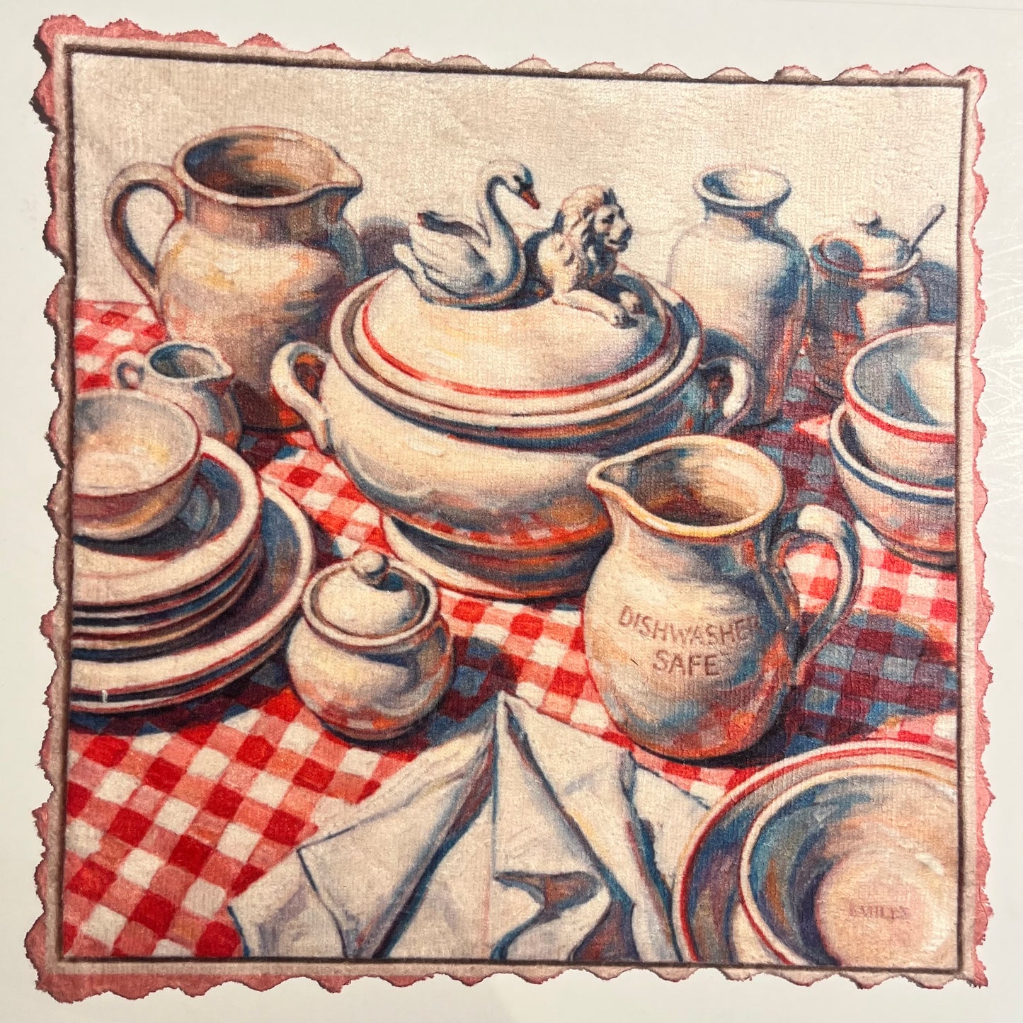 Rustic Kitchen Charm – Mikrofaser Reinigungstuch