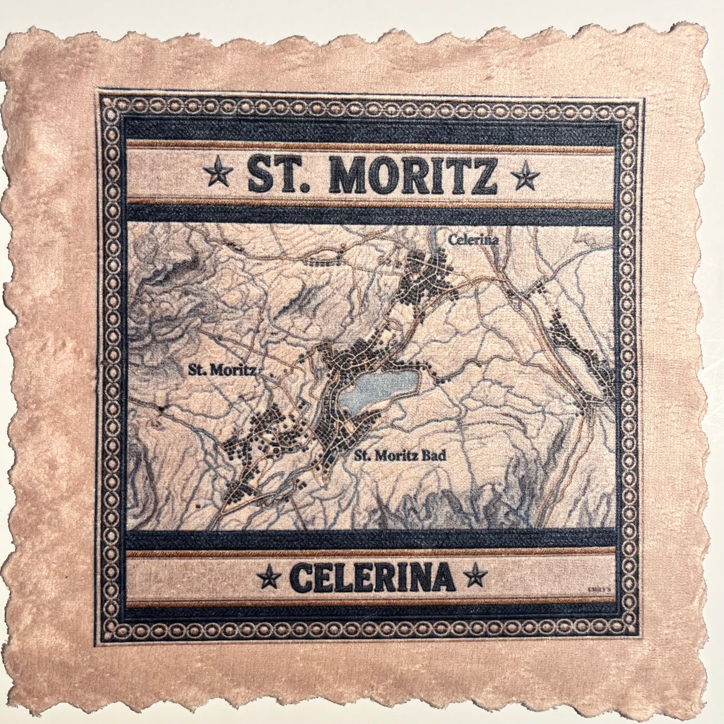 St. Moritz – Vintage Map Edition