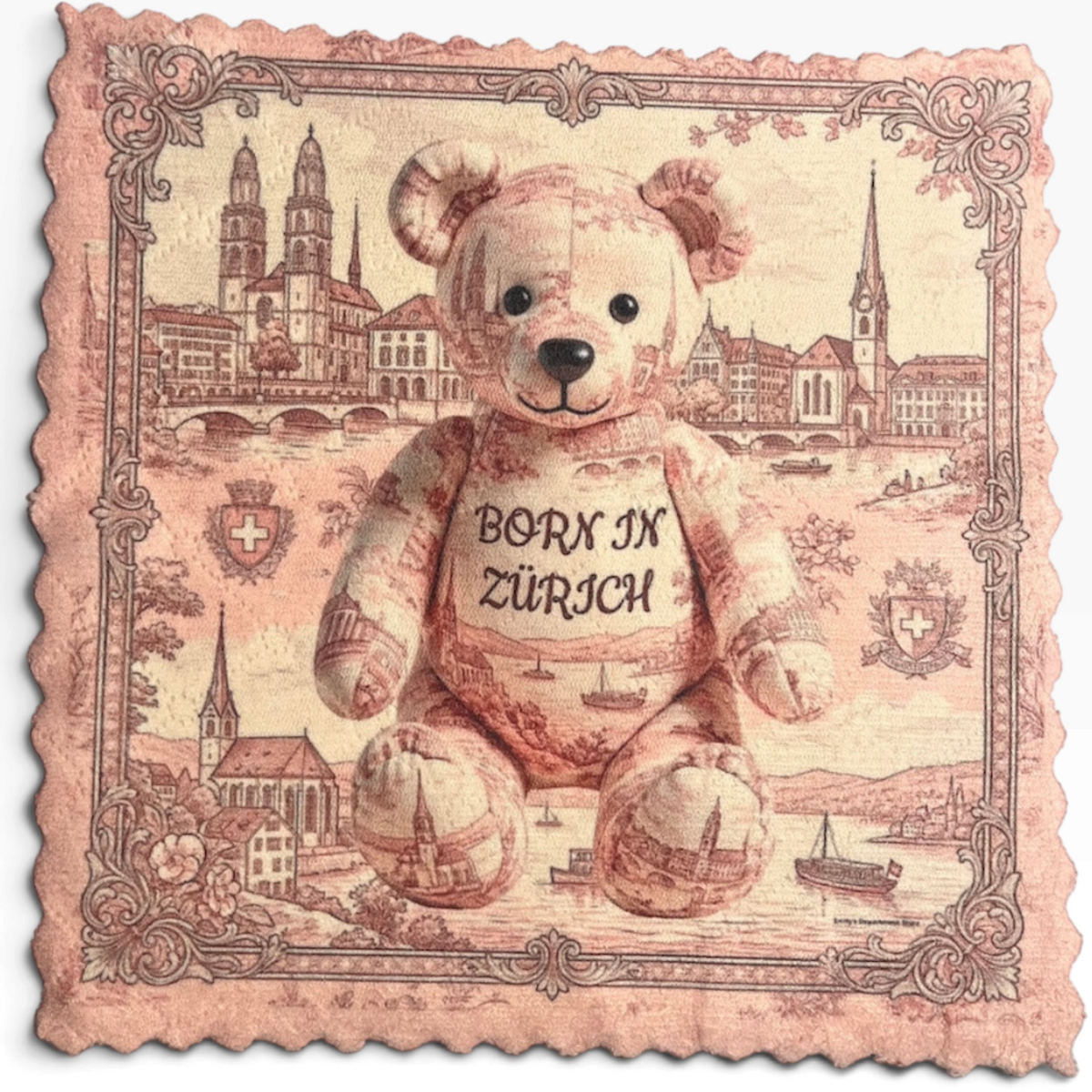 401. BORN IN ZÜRICH TEDDY-Mikrofaser Putztuch