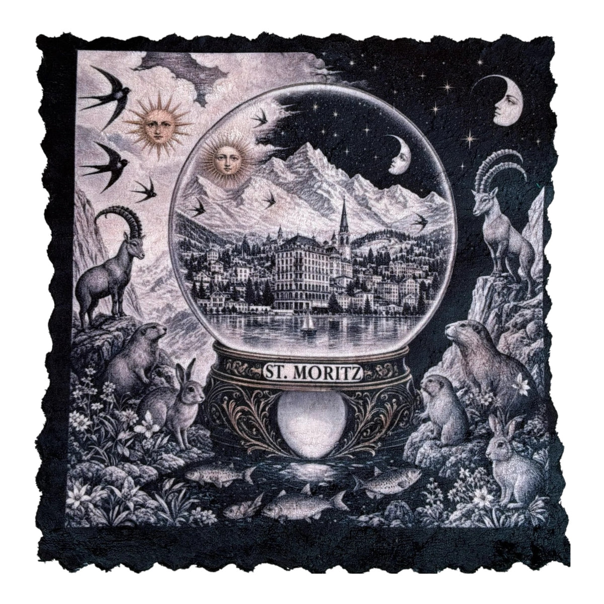 305. ST. MORITZ SNOW GLOBE