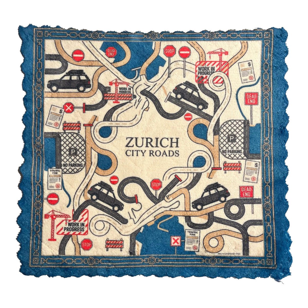 545. ZÜRICH CITY ROADS – Mikrofaser Putztuch