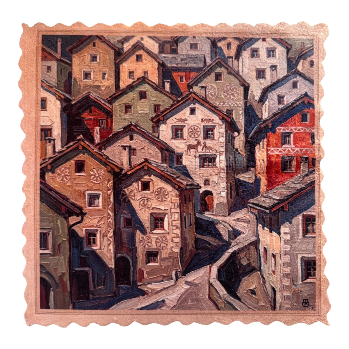 206. ENGADIN SGRAFFITO VILLAGE – Mikrofaser Putztuch