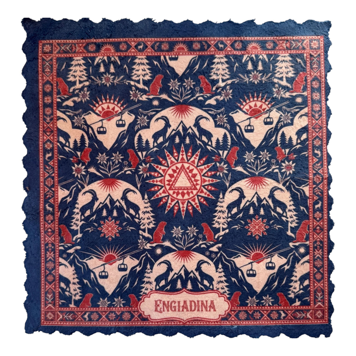 217. ENGADINA ALPINE PATTERN – Mikrofaser Putztuch