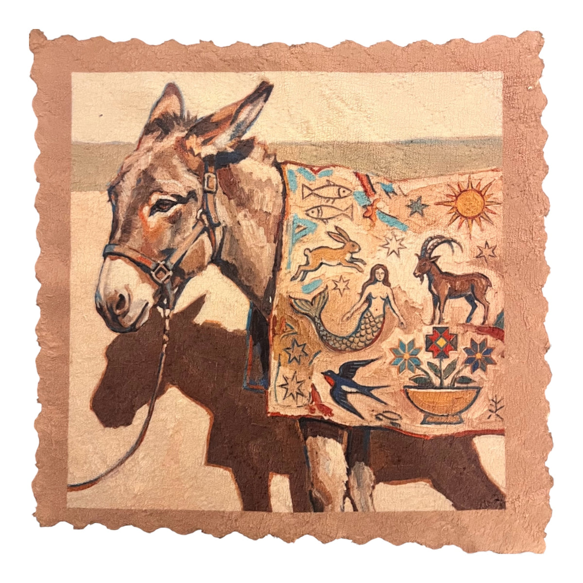 488. ENGADIN SGRAFFITO DONKEY – Mikrofaser Putztuch