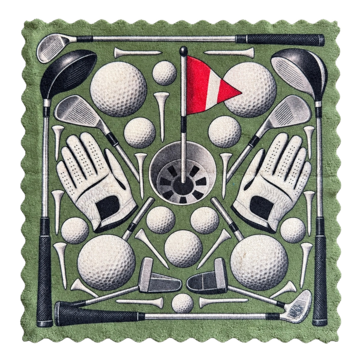 787. GOLF CLEANING CLUB – Microfaser Putztuch