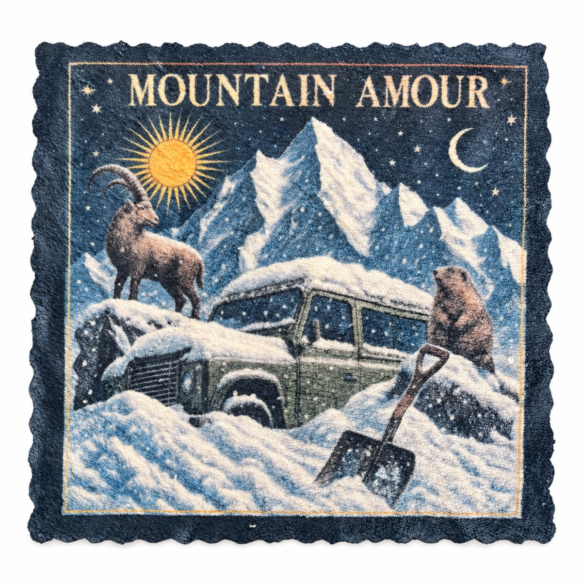 710. MOUNTAIN AMOUR – SWISS SNOW ADVENTURE – Microfaser Putztuch