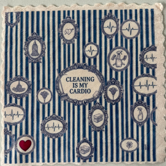 231. CLEANING IS MY CARDIO STRIPES