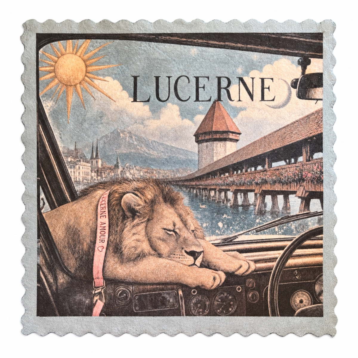 727. LUCERNE AMOUR – LION SCENIC DRIVE – Microfaser Putztuch