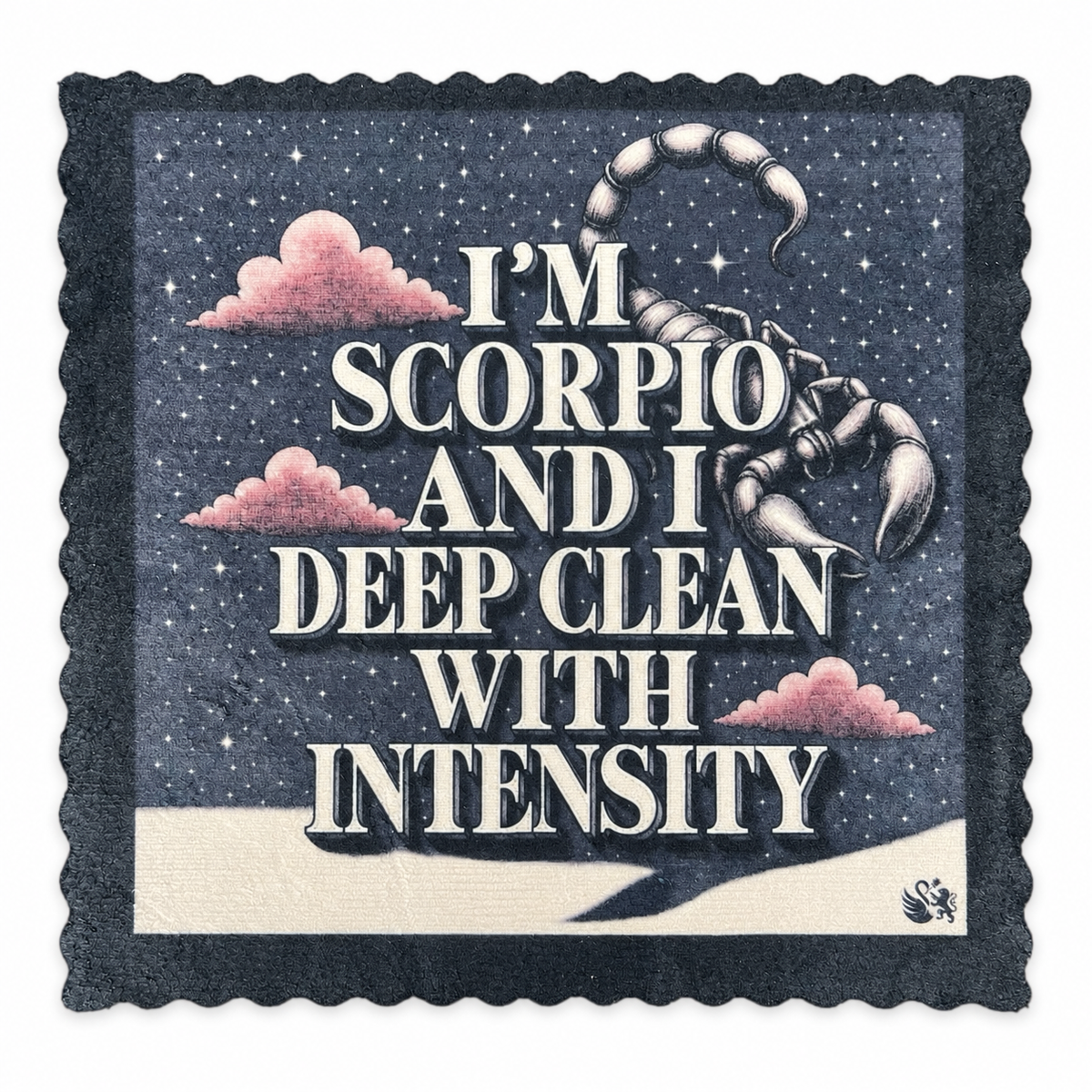 696. SCORPIO ATTITUDE – ZODIAC SIGNS – Microfaser Putztuch