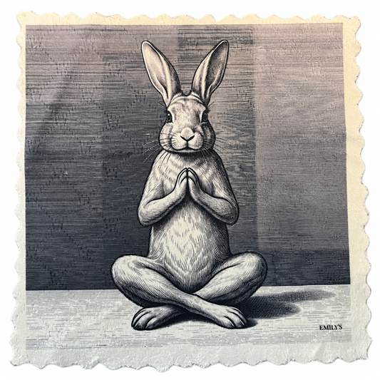 315. GRAPHIC YOGA RABBIT
