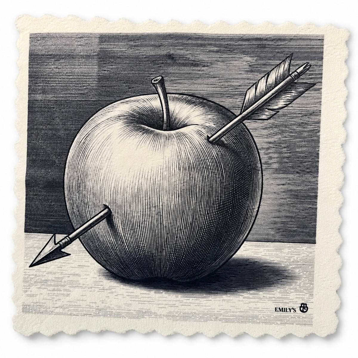 335. GRAPHIC APPLE WITH ARROW