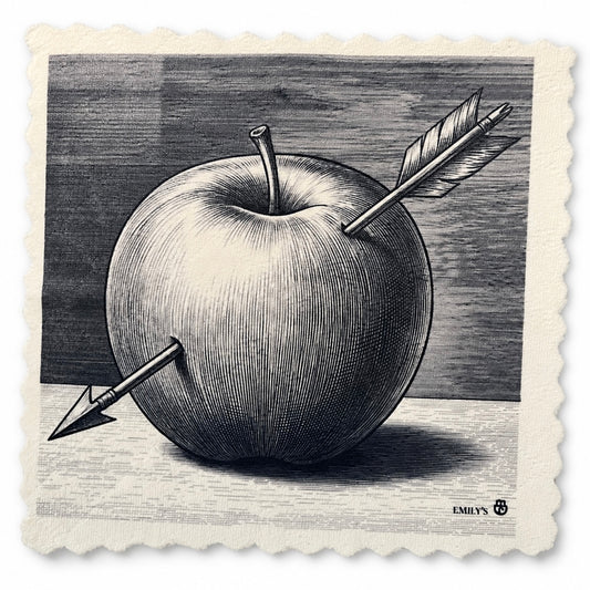 335. GRAPHIC APPLE WITH ARROW