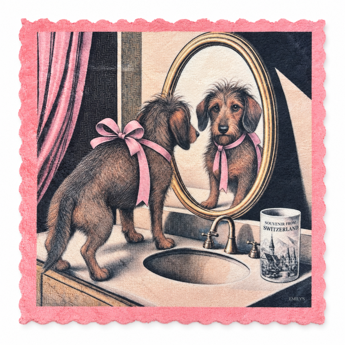 708. SWISS CLEAN DACHSHUND – Microfaser Putztuch