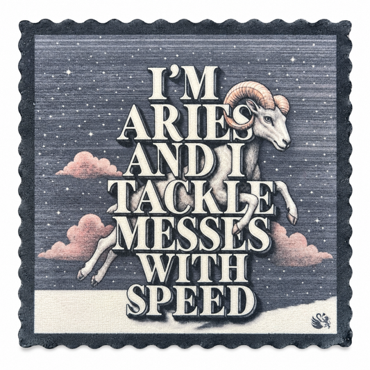 700. ARIES ATTITUDE – ZODIAC SIGNS – Microfaser Putztuch
