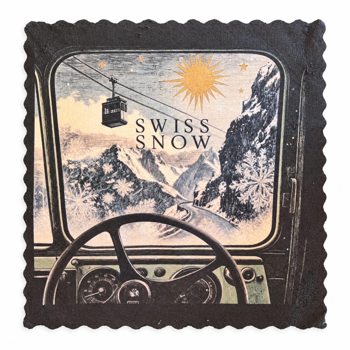 724. SWISS SNOW SCENIC DRIVE – Microfaser Putztuch