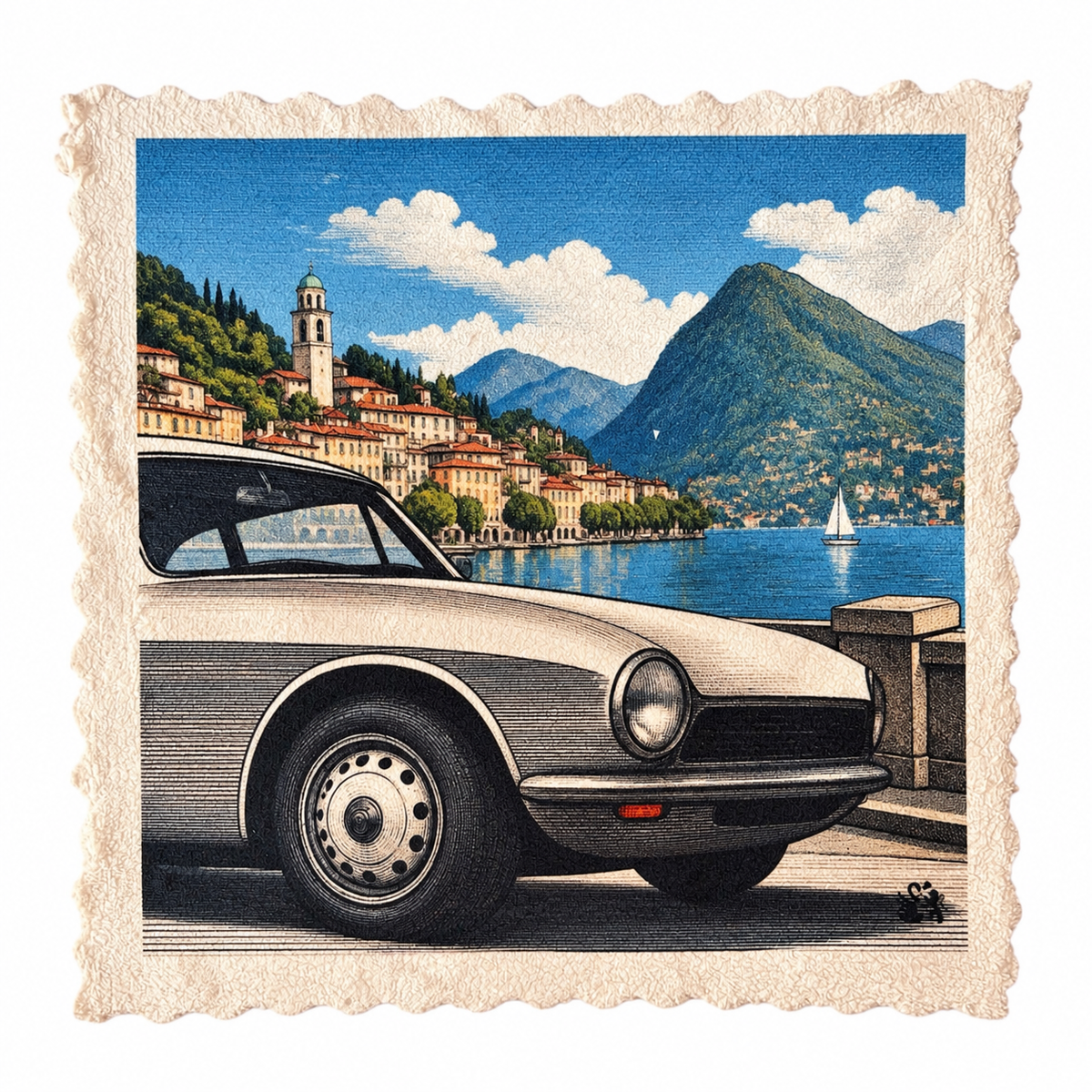649. LUGANO CLASSIC CAR -Microfaser Putztuch
