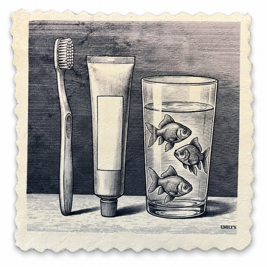 329. GRAPHIC CLEANING TOOTH SET
