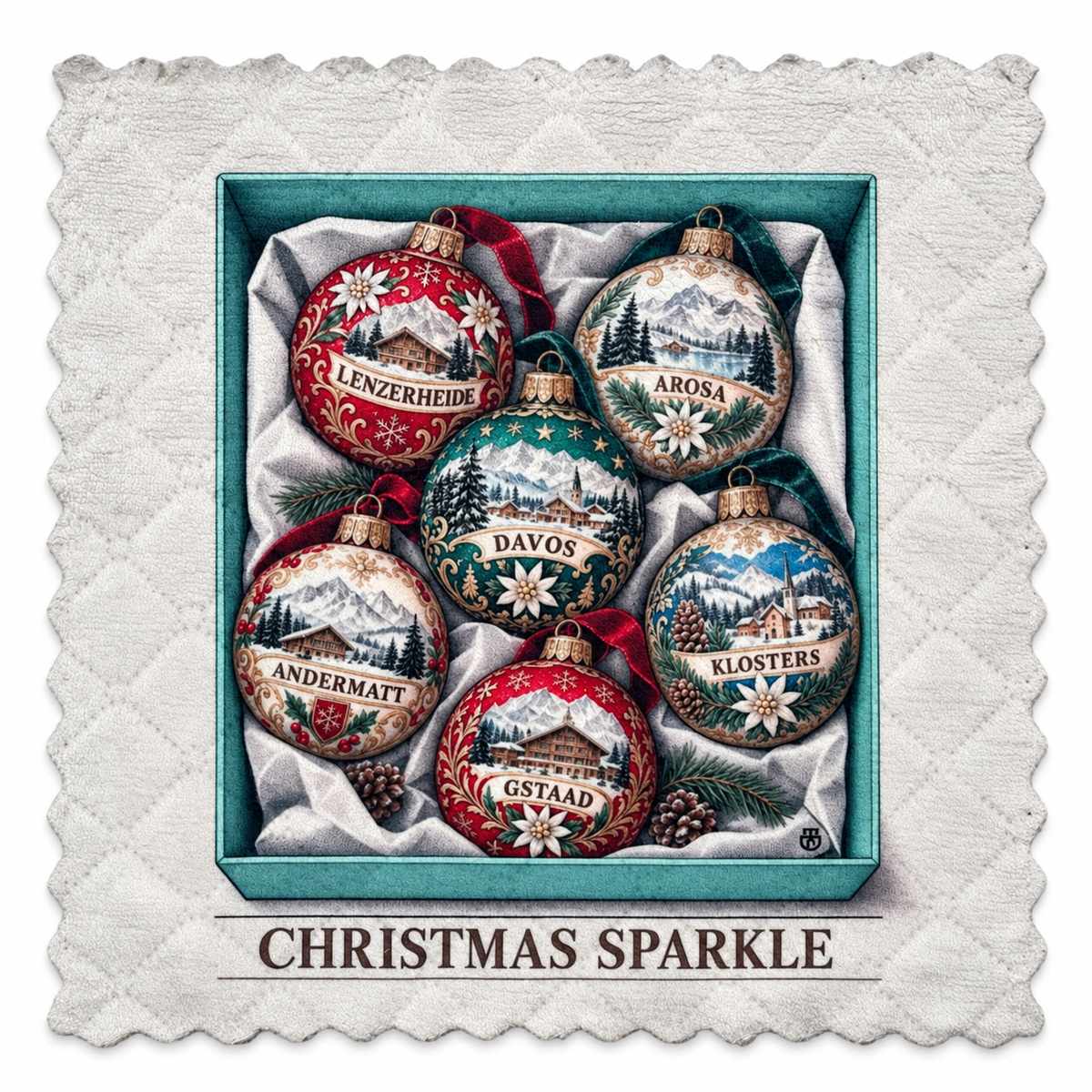 796. CHRISTMAS SPARKLE – Microfaser Putztuch