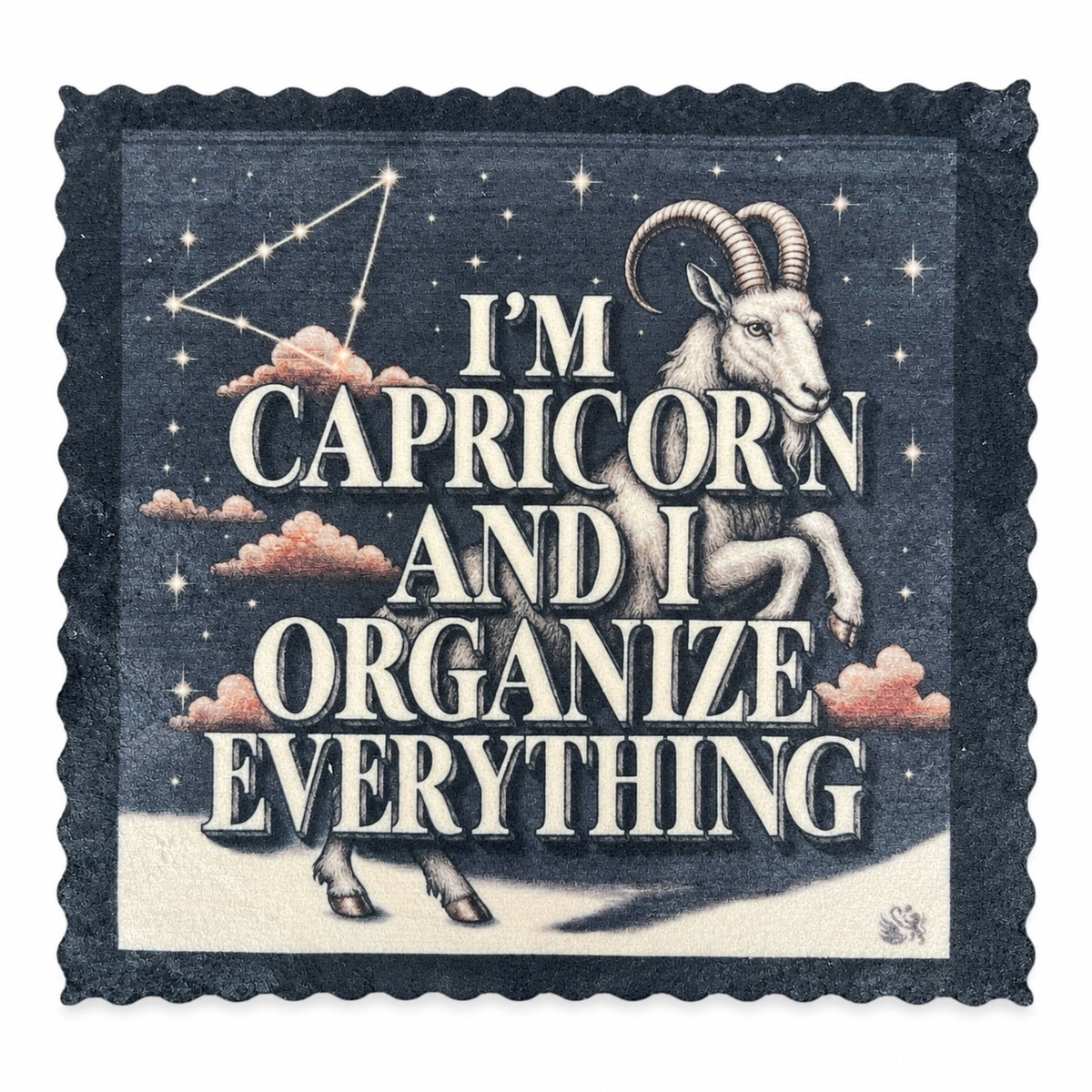 695. CAPRICORN ATTITUDE – ZODIAC SIGNS – Microfaser Putztuch