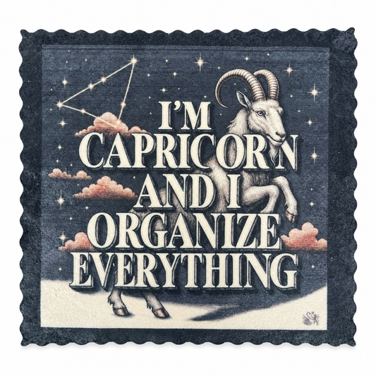 695. CAPRICORN ATTITUDE – ZODIAC SIGNS – Microfaser Putztuch