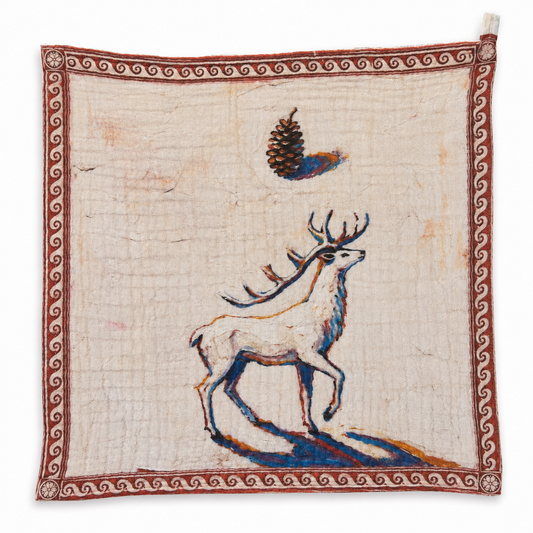 COTTON SGRAFFITI DEER