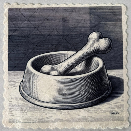 240. GRAPHIC DOG BOWL