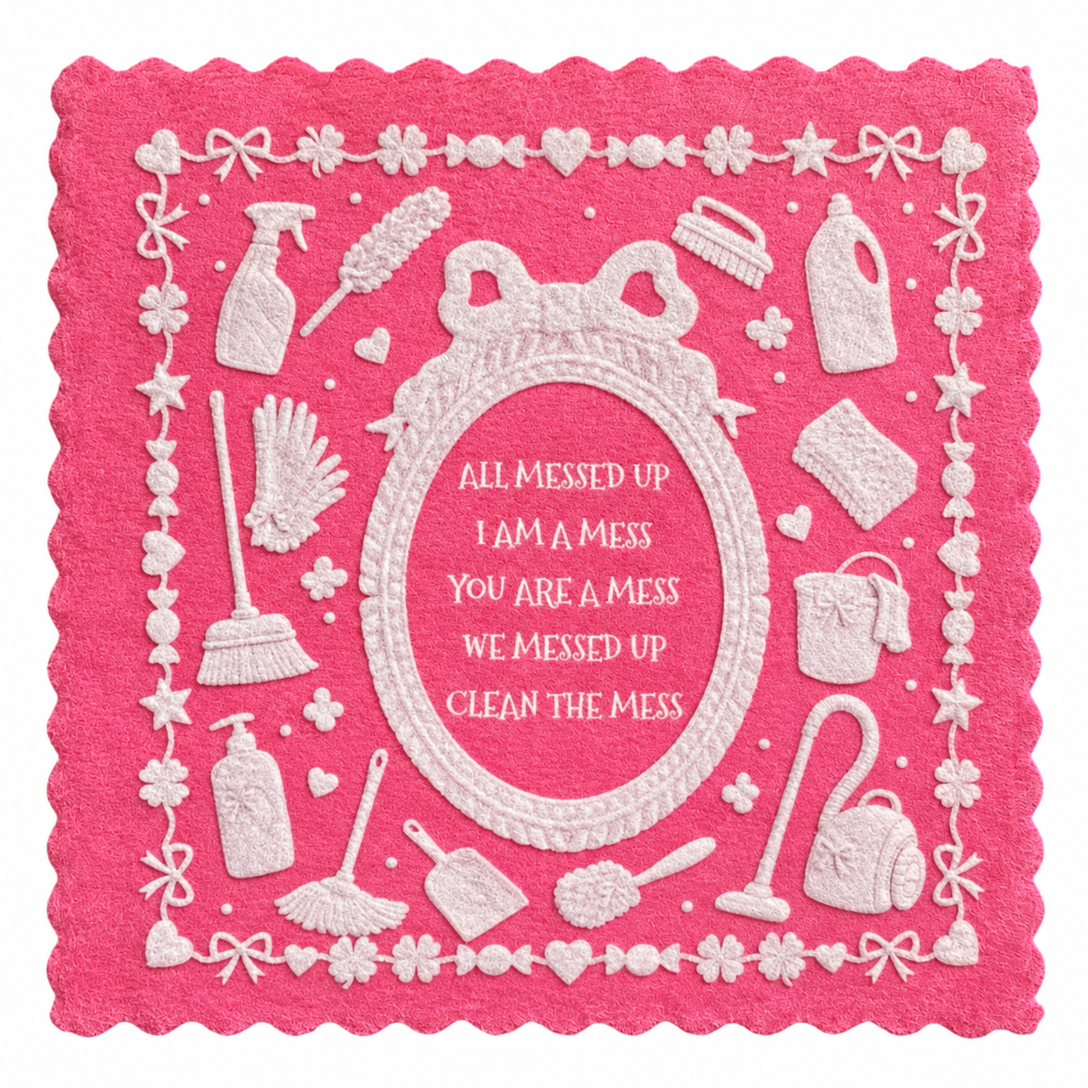 711. MESSED UP – PINK CLEANING CLUB – Microfaser Putztuch