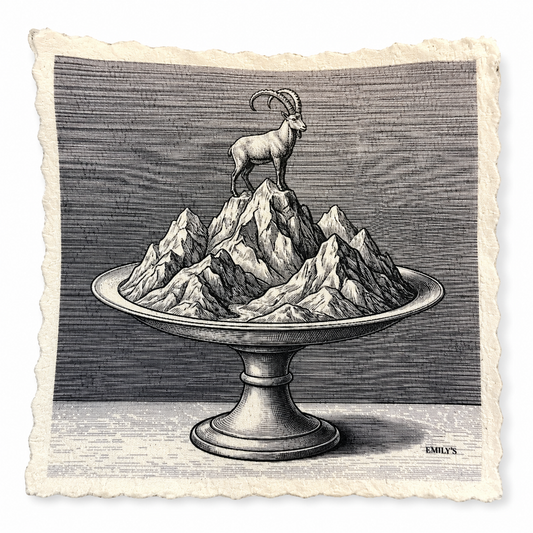 332. GRAPHIC IBEX IN A BOWL