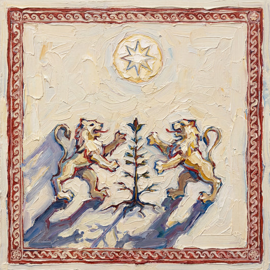 COTTON SGRAFFITI LIONS