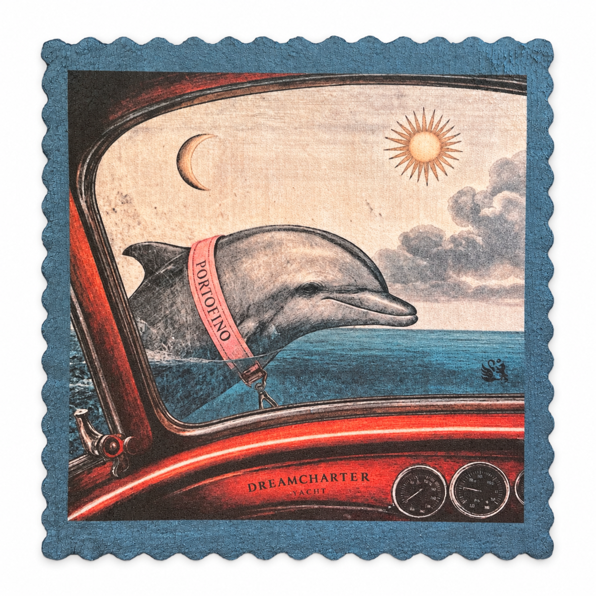 715. PORTOFINO DREAMCHARTER – DOLPHIN AMOUR – Microfaser Putztuch