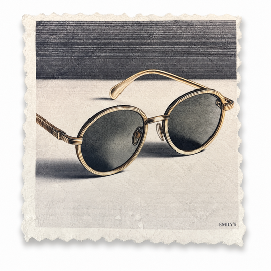 55. GOLD GLASSES