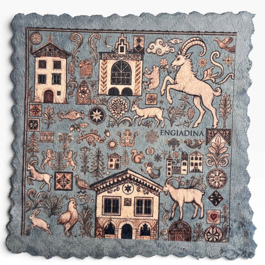 529. ENGADIN SYMBOLS LIGHT BLUE