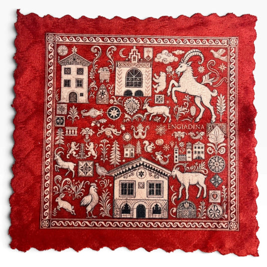 531. ENGADIN SYMBOLS RED