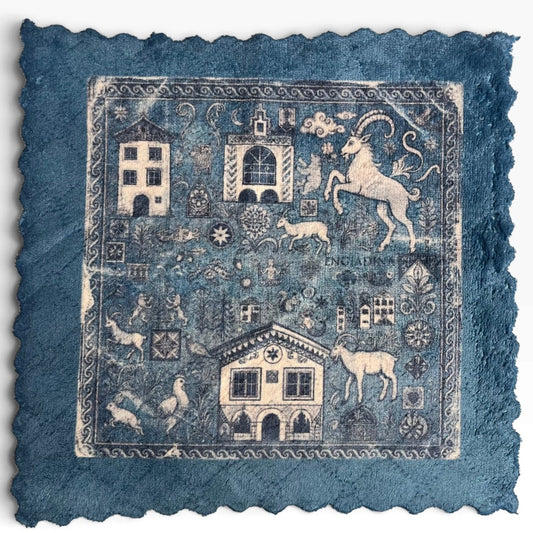 532. ENGADIN SYMBOLS BLUE