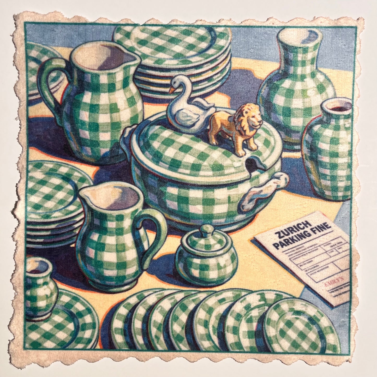 Green Gingham Kitchen – Mikrofaser Reinigungstuch