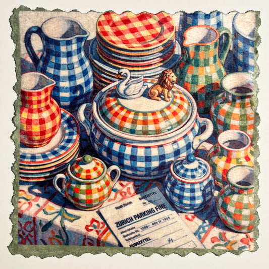 Colourful Gingham Kitchen – Mikrofaser Reinigungstuch
