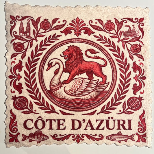 Côte d’Azüri Schwan & Löwe Rot
