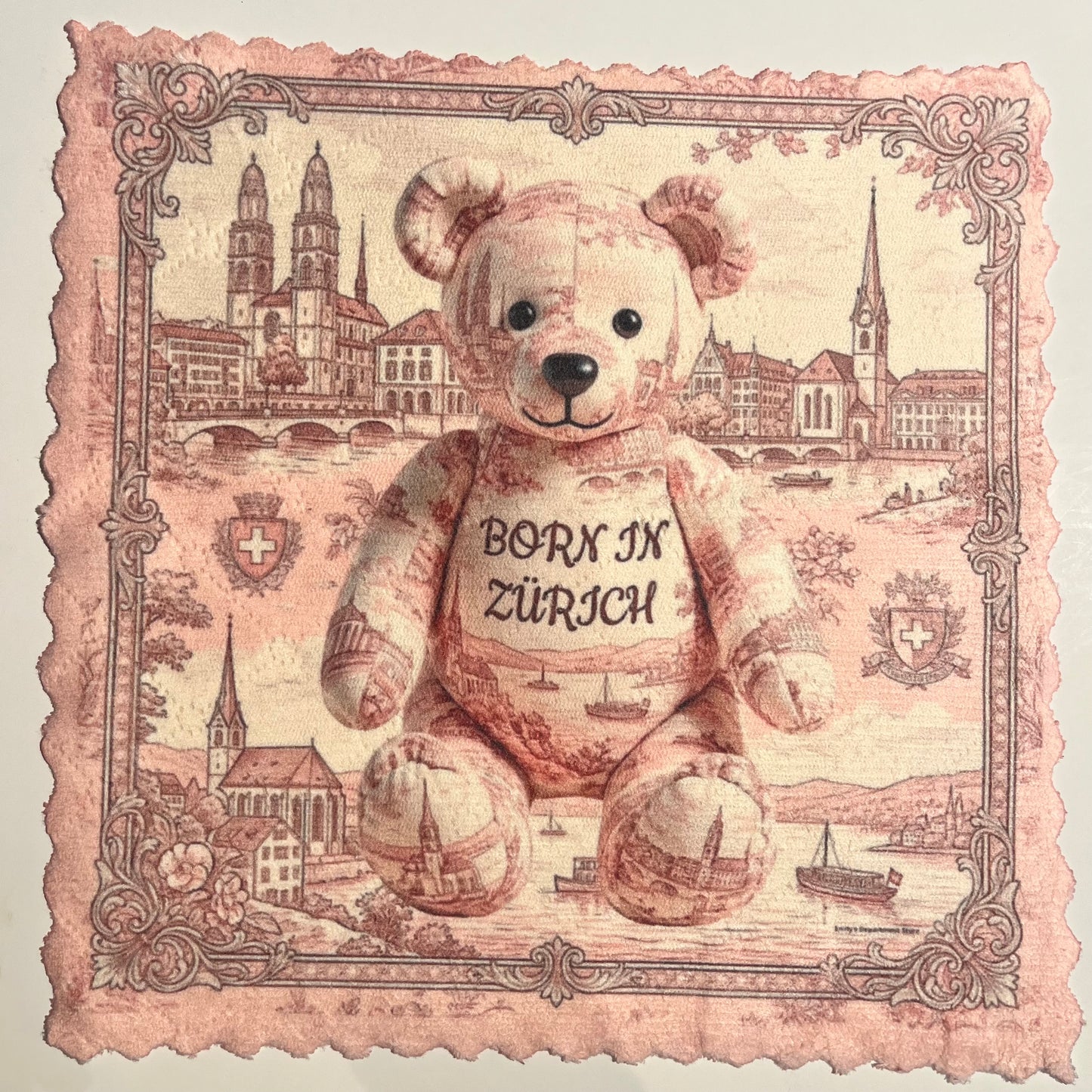 Born in Zurich Teddy Vintage – Mikrofaser Reinigungstuch