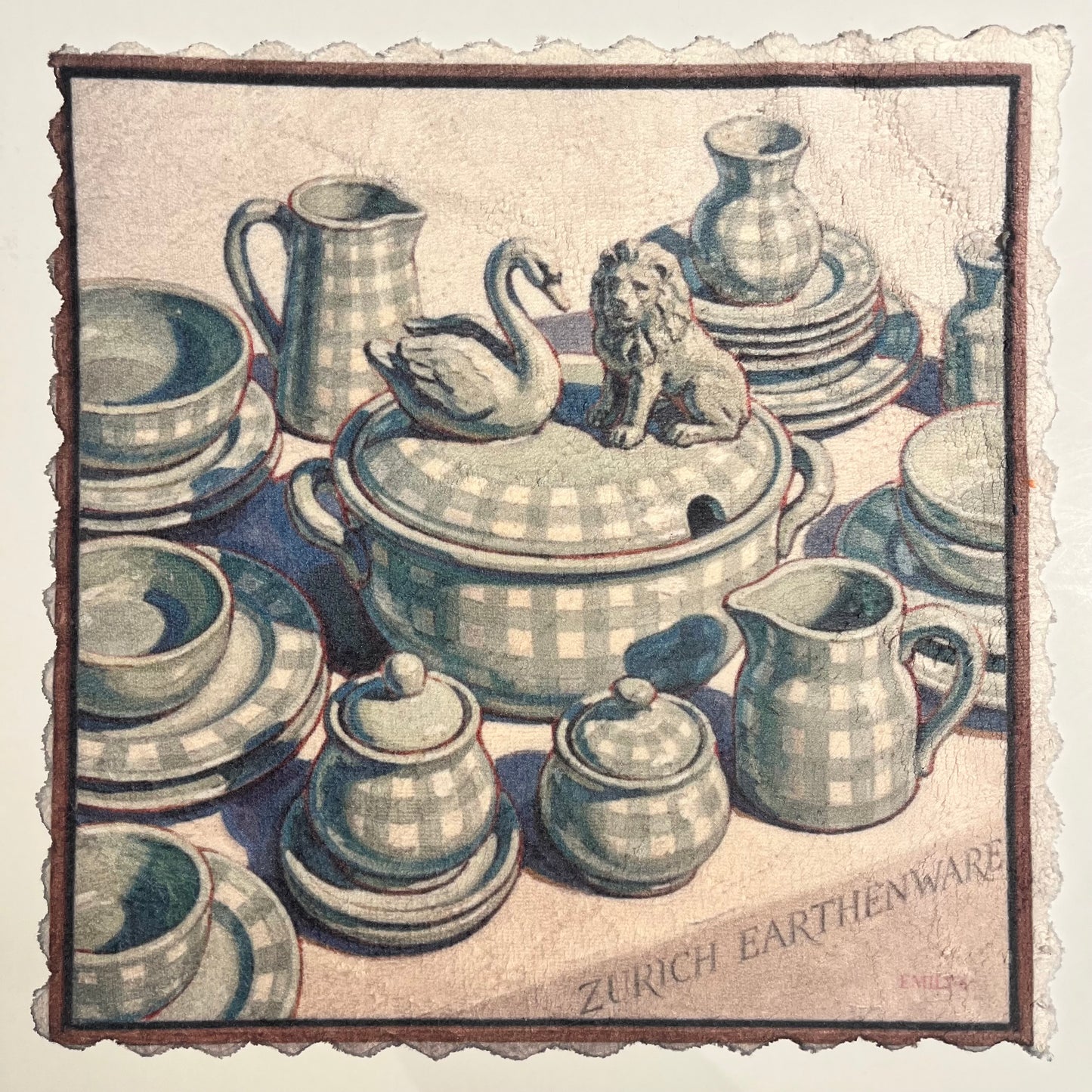 Zurich Blue Earthenware – Mikrofaser Reinigungstuch