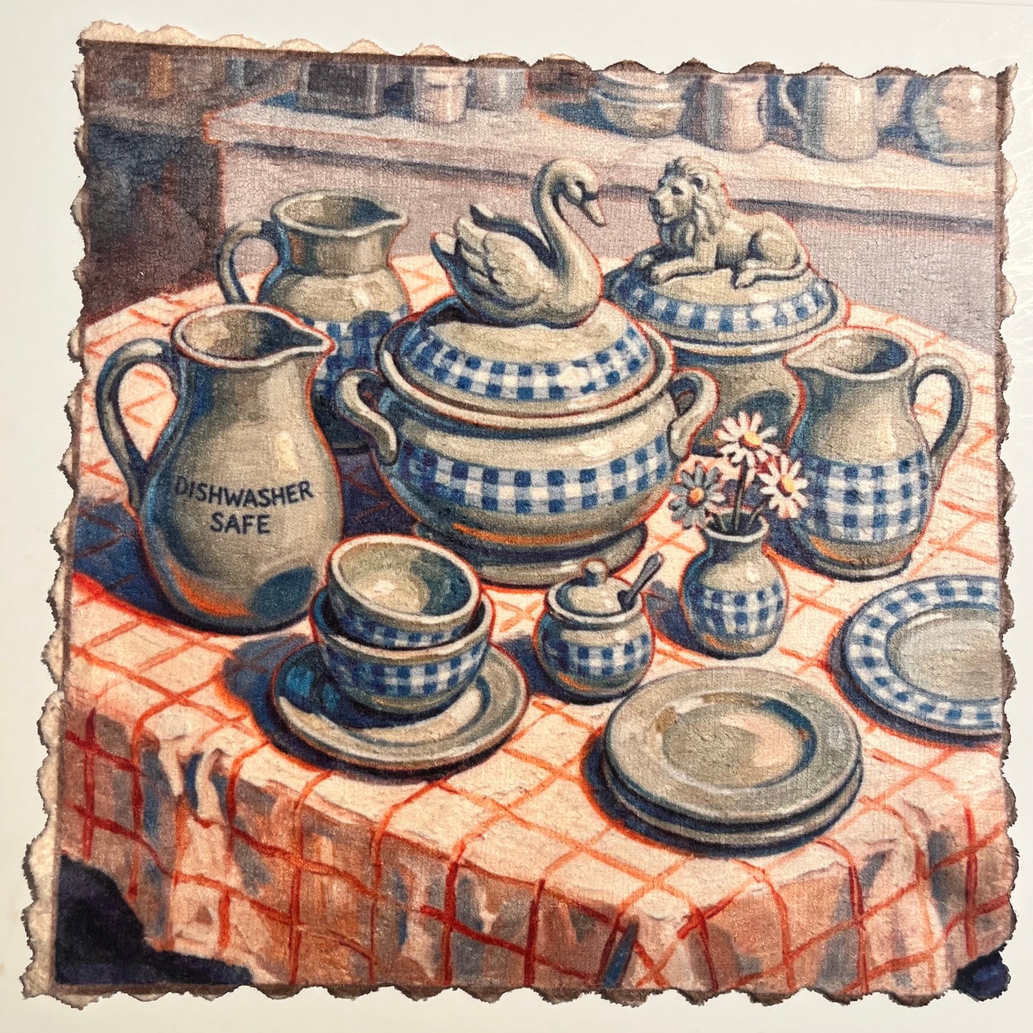 Swiss Blue Gingham Kitchen – Country Table Collection