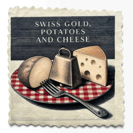 624. SWISS GOLD, POTATOES &amp; CHEESE – Mikrofaser Putztuch