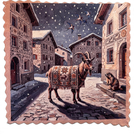 211. ALPINE WINTER GOAT