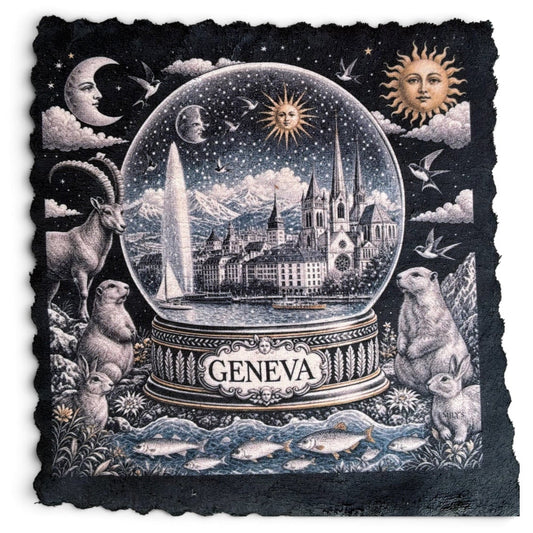 282. GENEVA SNOW GLOBE